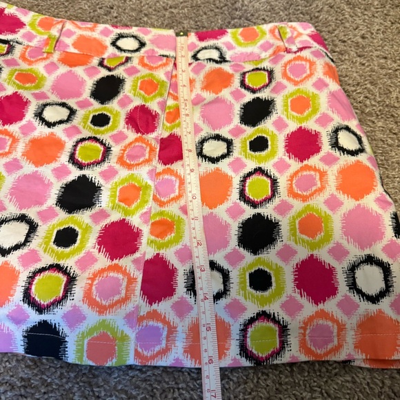 Bamboo Traders Geometric Print Mini Skort - Size 12 - Picture 5 of 5